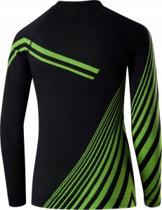 Brubeck KP1028J Komplet bielizny piłkarskiej z czapką DRY JUNIOR czarny/neonowy 152/158 3