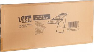 Suszarka na pranie Vilde Suszarka na Pranie Metalowa Czarna Rozsuwana XXL Solidna VILDE 108-182 cm 14