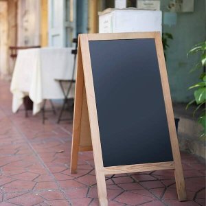 Springos Potykacz drewniany, tablica kredowa 100x60 cm dwustronny UNIWERSALNY 15