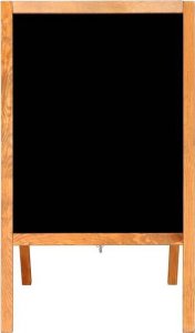 Springos Potykacz drewniany, tablica kredowa 100x60 cm dwustronny UNIWERSALNY 10