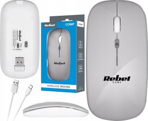 Mysz Rebel Bezprzewodowa mysz Rebel WM210 Srebrna 6