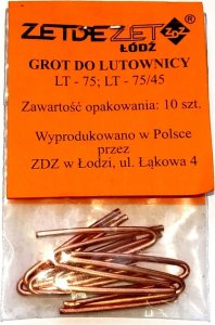 ZDZ Łódź Grot do lutownicy transformatorowej ZDZ LT- 45-75W  10szt 1