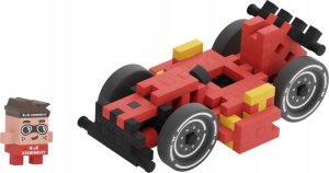 Marioinex Klocki Mini Waffle Autka 50 elementów Autko Wyścigowe Czerwone Marioinex 6