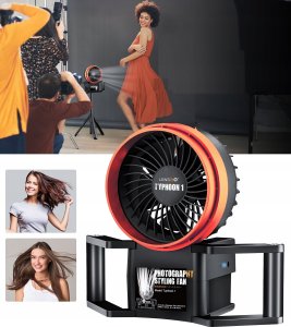 LensGo Wentylator Studyjny Plenerowy Dmuchawa Wiatrak do Fotografii Video VLOG / TYPHOON 1 4