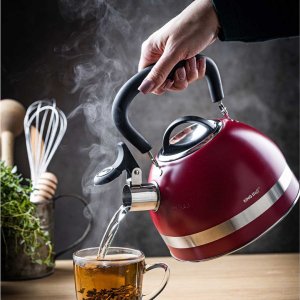 KingHoff CZAJNIK 1,8L Z GWIZDKIEM KINGHOFF KH-1853 CZERWONY 12