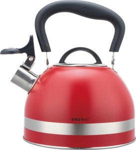KingHoff CZAJNIK 1,8L Z GWIZDKIEM KINGHOFF KH-1853 CZERWONY 5