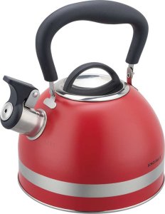 KingHoff CZAJNIK 1,8L Z GWIZDKIEM KINGHOFF KH-1853 CZERWONY 6