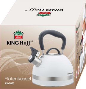 KingHoff CZAJNIK 1,8L Z GWIZDKIEM KINGHOFF KH-1852 bBIAŁY 9