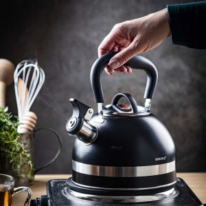 KingHoff CZAJNIK 1,8L Z GWIZDKIEM KINGHOFF KH-1858 CZARNY 2