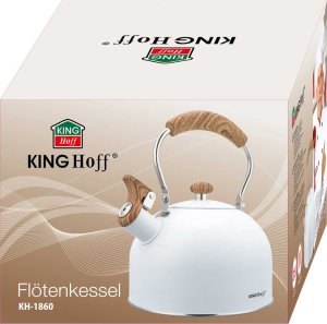 KingHoff CZAJNIK 2,5L Z GWIZDKIEM KINGHOFF KH-1860 BIAŁY 11