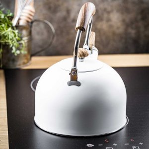 KingHoff CZAJNIK 2,5L Z GWIZDKIEM KINGHOFF KH-1860 BIAŁY 6