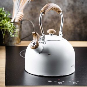 KingHoff CZAJNIK 2,5L Z GWIZDKIEM KINGHOFF KH-1860 BIAŁY 7