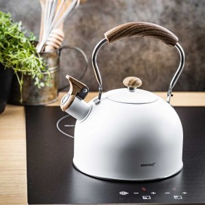 KingHoff CZAJNIK 2,5L Z GWIZDKIEM KINGHOFF KH-1860 BIAŁY 9