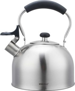 KingHoff CZAJNIK 2,5L Z GWIZDKIEM KINGHOFF KH-1859 SREBRNY 12