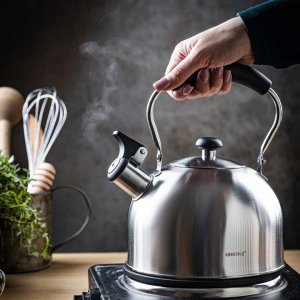 KingHoff CZAJNIK 2,5L Z GWIZDKIEM KINGHOFF KH-1859 SREBRNY 3