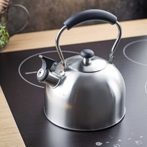 KingHoff CZAJNIK 2,5L Z GWIZDKIEM KINGHOFF KH-1859 SREBRNY 10