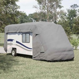 Plandeka vidaXL vidaXL Pokrowce na kampery, szare, 730x235x275 cm, włóknina 1