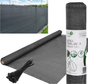 Saska Garden SIATKA CIENIUJĄCA 110G/M2 CIEMNO SZARA ROLKA 1.5X25M SASKA GARDEN 1
