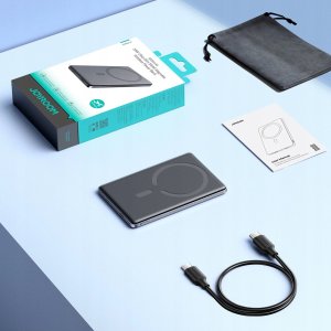 Joyroom Powerbank Joyroom JR-PBM08 5000mAh 20W z ładowaniem indukcyjnym - szary 9