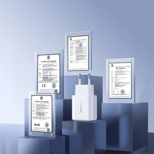 Ładowarka Joyroom Ładowarka Joyroom JR-TCF21 sieciowa USB-C / USB-A 20W PD / QC 3.0 - biała 14