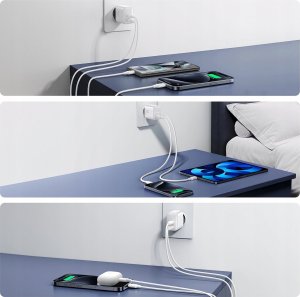 Ładowarka Joyroom Ładowarka Joyroom JR-TCF12 sieciowa 2x USB-C 20W PD / QC 3.0 - biała 13