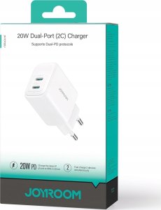 Ładowarka Joyroom Ładowarka Joyroom JR-TCF12 sieciowa 2x USB-C 20W PD / QC 3.0 - biała 8