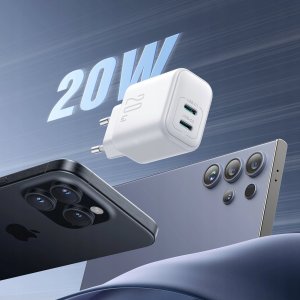 Ładowarka Joyroom Ładowarka Joyroom JR-TCF12 sieciowa 2x USB-C 20W PD / QC 3.0 - biała 9