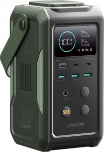 Joyroom Powerbank Joyroom JR-PBF10 75000mAh 100W 3x USB-C 3x USB-A ze składaną latarką i rączką - zielony 2