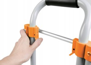 Profi Tools Transportowy wózek magazynowy składany z teleskopową rączką 6