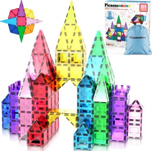 Happy Kiddo PC61 KLOCKI MAGNETYCZNE 61w1 PICASSO TILES 2