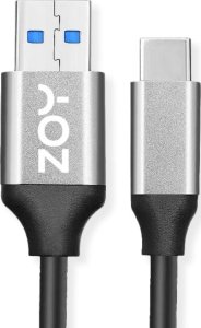 Kabel USB ZOY USB-A - USB-C 2 m Czarno-srebrny (ZCAC2) 1