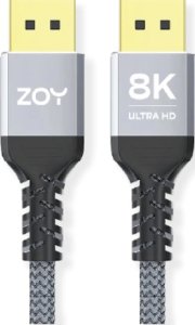 Kabel ZOY DisplayPort 1.4 1,8m + rzep ZCD18 1