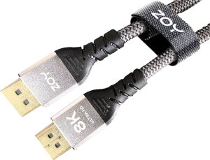 Kabel ZOY DisplayPort - DisplayPort 3m szary (ZCD3) 3