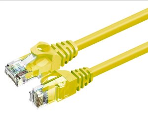 ZOY Kabel Sieciowy Ethernet Cat. 6a UTP CCA Żółty 2m ZCR2Y 1