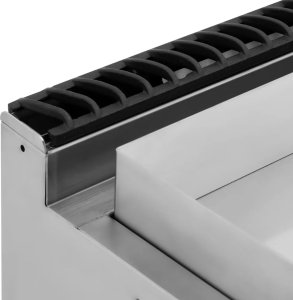 Royal Catering Grill płyta grillowa gładka z szafką na gaz propan / LPG / ziemny 12 kW Grill płyta grillowa gładka z szafką na gaz propan / LPG / ziemny 12 kW 4