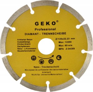 Geko Tarcza diam.125mm segment.PROFI(100) 1