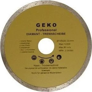 Geko Tarcza diam.125mm Pełna GEKO PROFI (100) 8