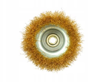 Geko Szczotka druciana czołowa mosiężna 125mm/5" M14(30) 2