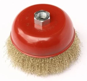 Geko Szczotka druciana czołowa mosiężna 125mm/5" M14(30) 5