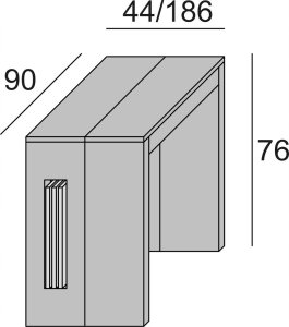 Selsey Włoski stół rozkładany Roma 90x45/190 cm beż 8