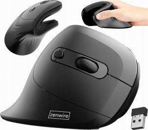 Mysz Zenwire Myszka Bezprzewodowa Mysz Pionowa Wertykalna do Komputera Laptopa Komputera Zenwire WL-159 1
