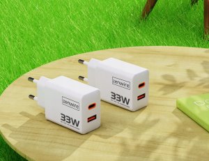 Ładowarka Zenwire Szybka Ładowarka Sieciowa Kostka GAN III 33W Zasilacz USB-C USB-A do iPhone Samsung Zenwire YMS-618 4