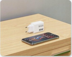 Ładowarka Zenwire Szybka Ładowarka Sieciowa Kostka GAN III 33W Zasilacz USB-C USB-A do iPhone Samsung Zenwire YMS-618 5