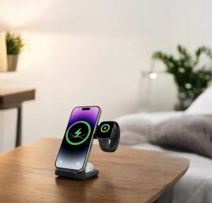 Ładowarka Zenwire Ładowarka Indukcyjna Bezprzewodowa 3w1 USB-C Telefonu iPhone Samsung Watch QI 15W Zenwire A11B 2