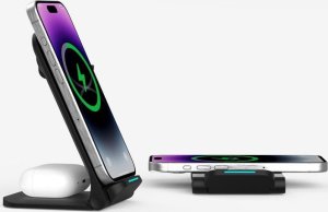Ładowarka Zenwire Ładowarka Indukcyjna Bezprzewodowa 3w1 USB-C Telefonu iPhone Samsung Watch QI 15W Zenwire A11B 4