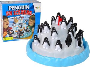 LeanToys Gra rodzinna Wspinające się Pingwiny na Lodzie LEAN Toys 1