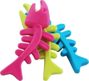 Nuxie NUXIE Gumowa zabawka dla psa w kształcie szkieletu ryby 12,5cm 2