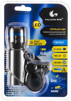 MacTronic Lampa rowerowa przednia, SPECTRE, 150 lm, bateryjna (3x AAA), zestaw (uchwyt, linka) (FBF0021) 4