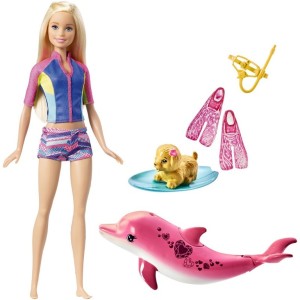 Lalka Barbie Mattel Barbie Nurkowanie z delfinem, zestaw (FBD63) 6