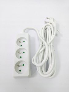 Listwa zasilająca PremiumCord PremiumCord Prodlužovací přívod 230V 5m 3 zásuvky, bílá 2